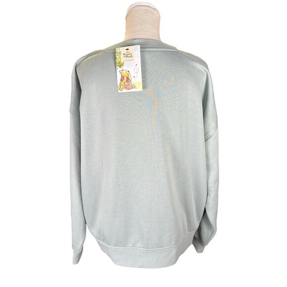 NWT Disney Primark Winnie The Pooh Pullover Sweatshirt Women's Large Green - Picture 5 of 8